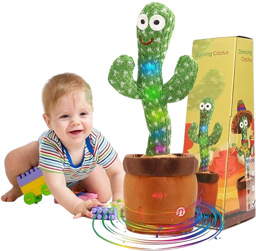 Desarrolla su Creatividad con el Cactus Bailarín™ 🌵 | Juguete Interactivo Musical y Educativo 🎉