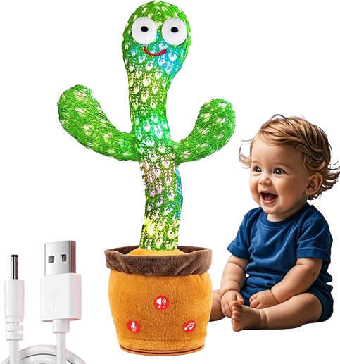 Desarrolla su Creatividad con el Cactus Bailarín™ 🌵 | Juguete Interactivo Musical y Educativo 🎉