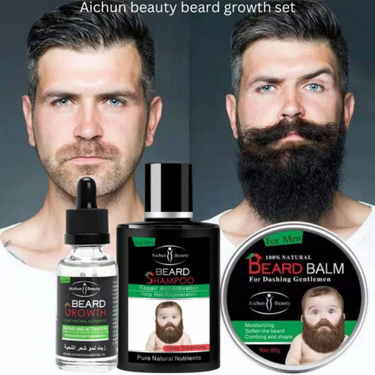 Kit barba fuerte 💪 Sérum para el crecimiento de barba