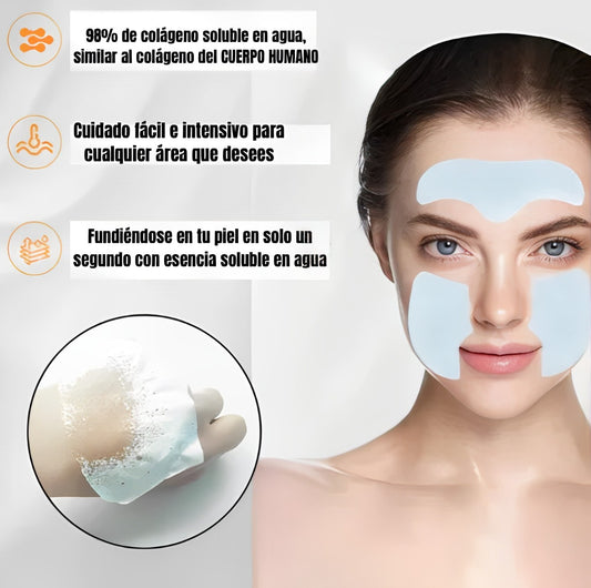 Mascarilla de Cólageno™ puro Antiarrugas🍃 + GRATIS Spray Hidratante