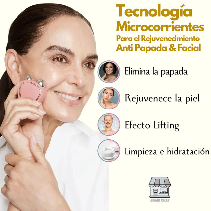 SkinDion™ Dispositivo de Rejuvenecimiento Facial & Lifting Anti Papadas + EBook Rutina Skincare