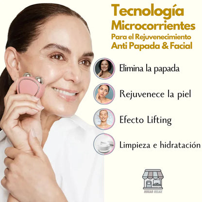 SkinDion™ Dispositivo de Rejuvenecimiento Facial & Lifting Anti Papadas + EBook Rutina Skincare