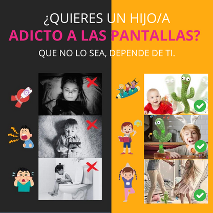 Desarrolla su Creatividad con el Cactus Bailarín™ 🌵 | Juguete Interactivo Musical y Educativo 🎉