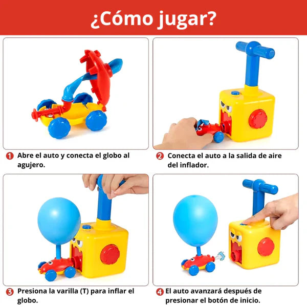 Kit de Juguetes Impulsados por Globos - Diversión y Ciencia en Movimiento