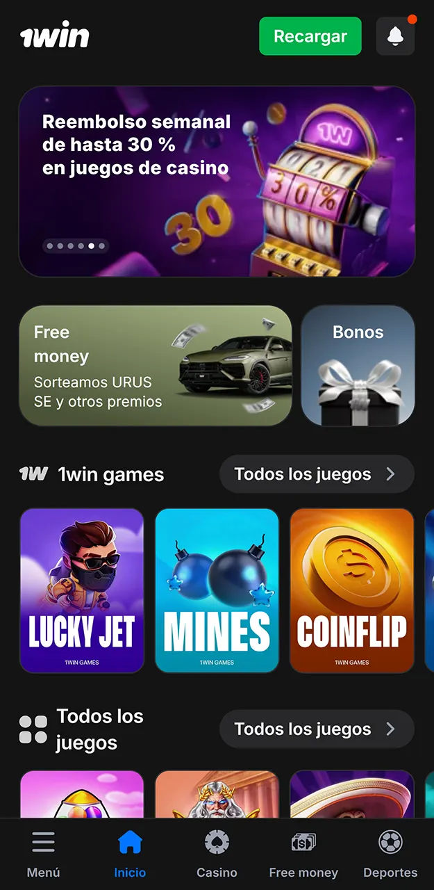 Juega a Rocket X en la aplicación 1win.